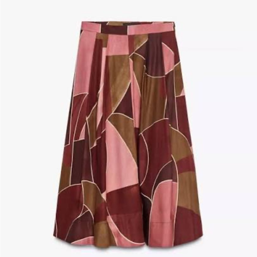 Zara NWT printed midi skirt ZW Collection 2183/048 - Picture 5 of 8